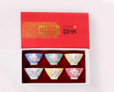 景德鎮(zhèn)琺瑯套裝茶杯